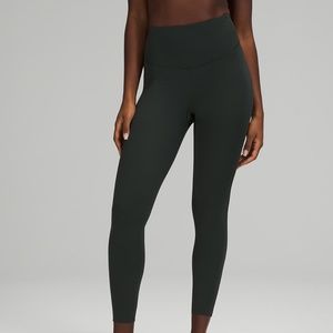 Lululemon High Waisted Base Pace 25" Size 6 Rainforest Green